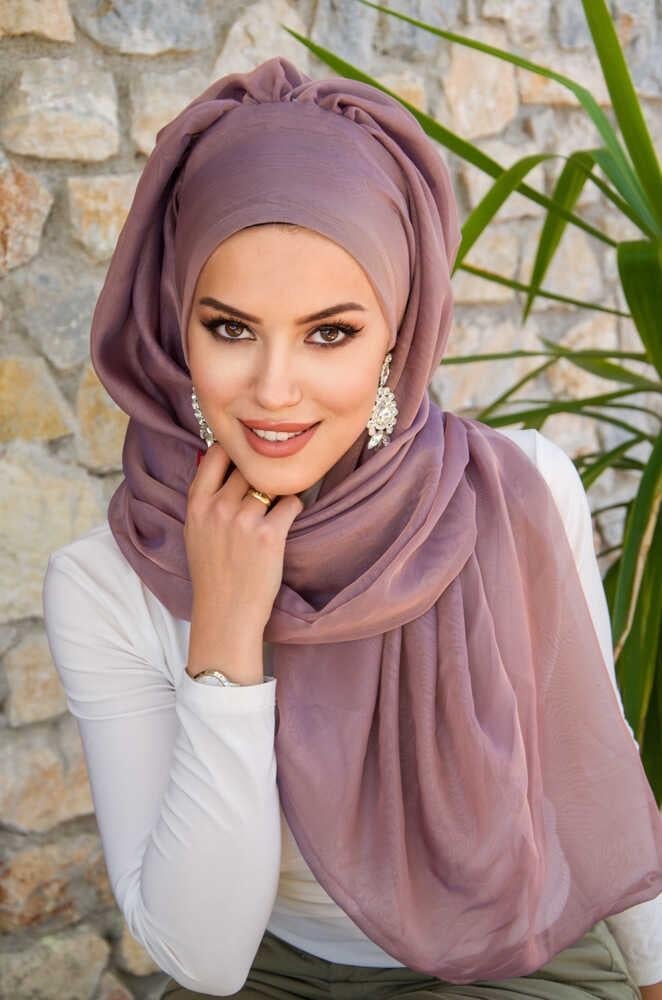 Pudra Janjan Şifon Abiye Şal