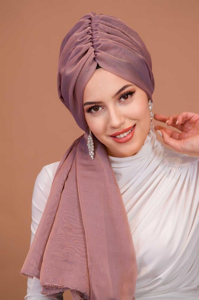 Pudra Janjan Şifon Tokalı Bone