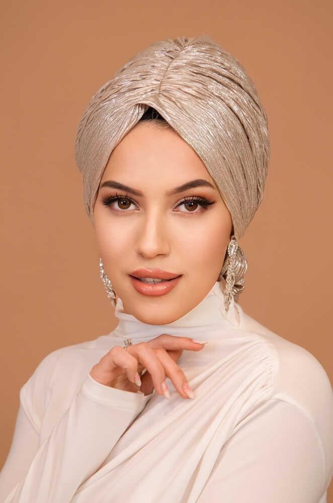 Rose Gold Piliseli Abiye Tokalı Bone