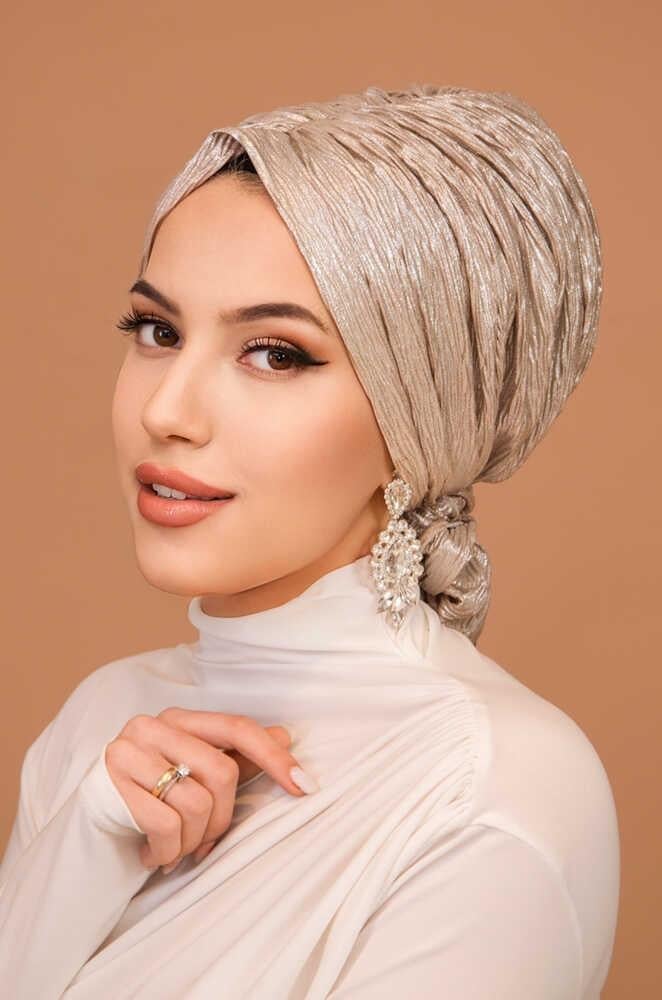 Rose Gold Piliseli Abiye Tokalı Bone