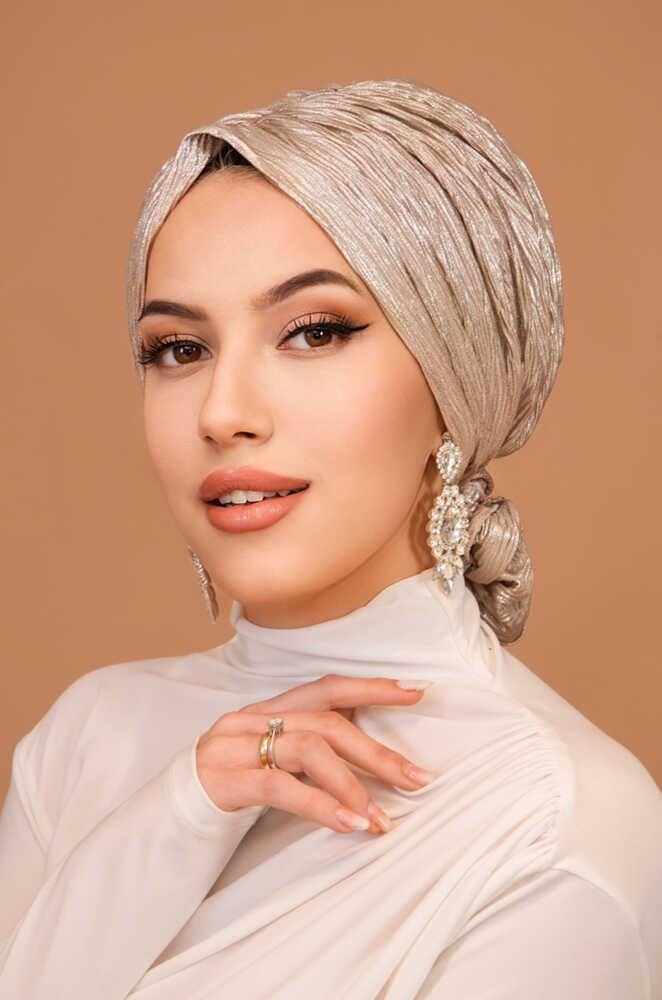 Rose Gold Piliseli Abiye Tokalı Bone