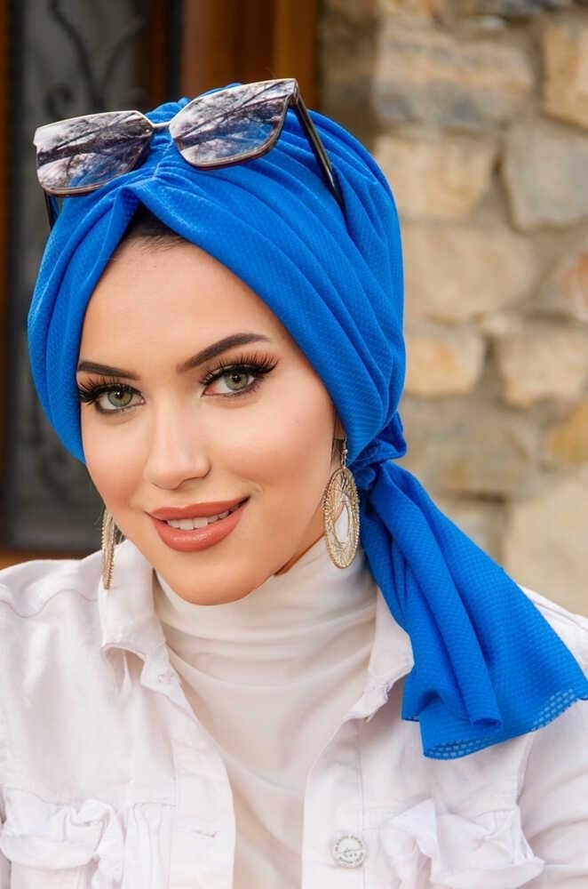 Saks Mavi Tokalı Bone