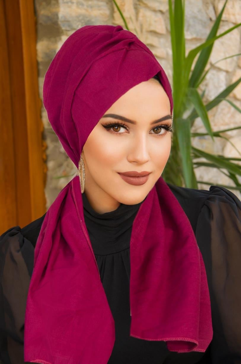 Şarabi Kelebek Bone Şal