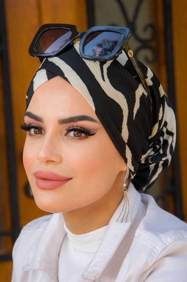 Siyah Degrade Çapraz Bone