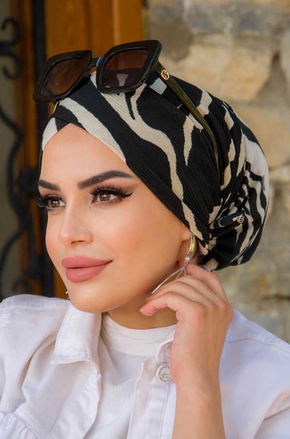 Siyah Degrade Çapraz Bone