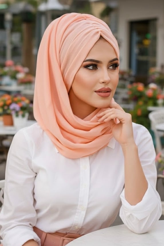 Somon Büzgülü Hazır Şal