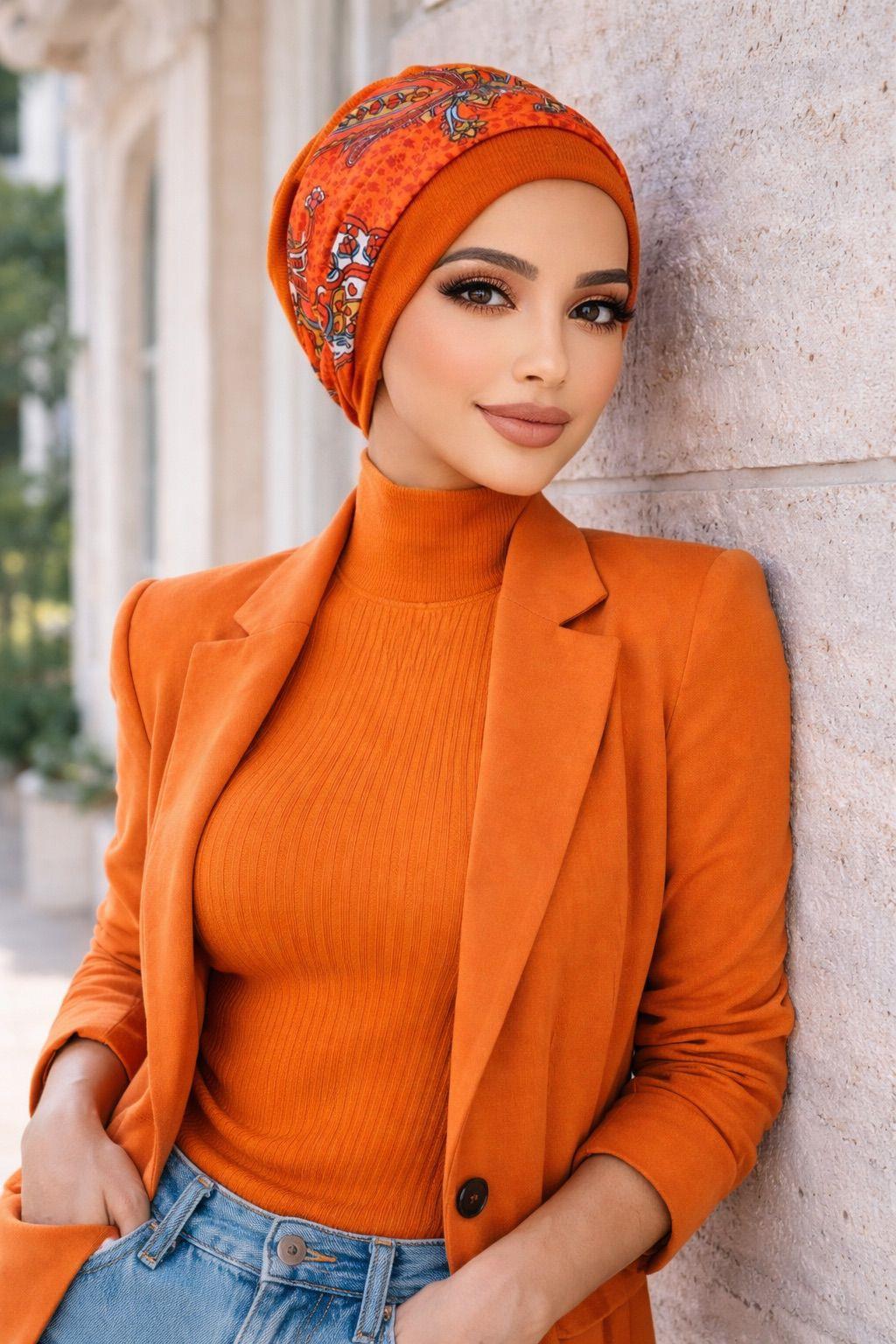 Taba Çizgi Desenli Bantlı Bone