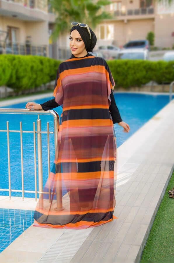 Taba Geçişli Tesettür Pareo