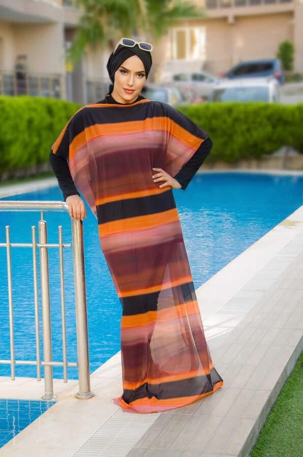 Taba Geçişli Tesettür Pareo