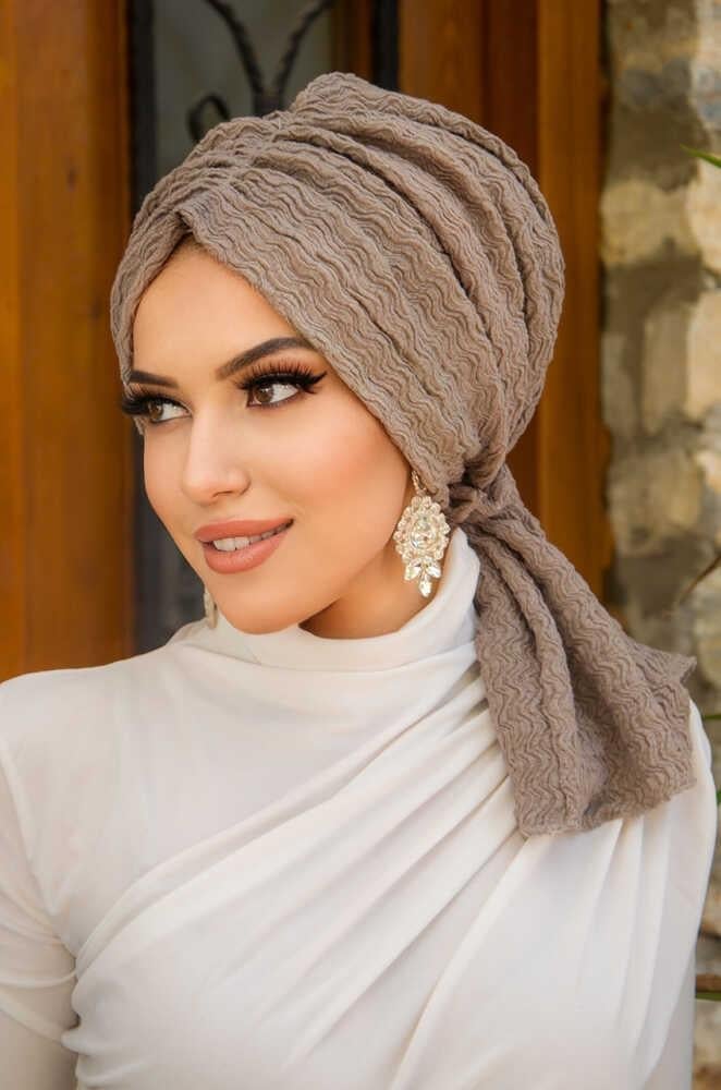 Taş Rengi Tokalı Bone