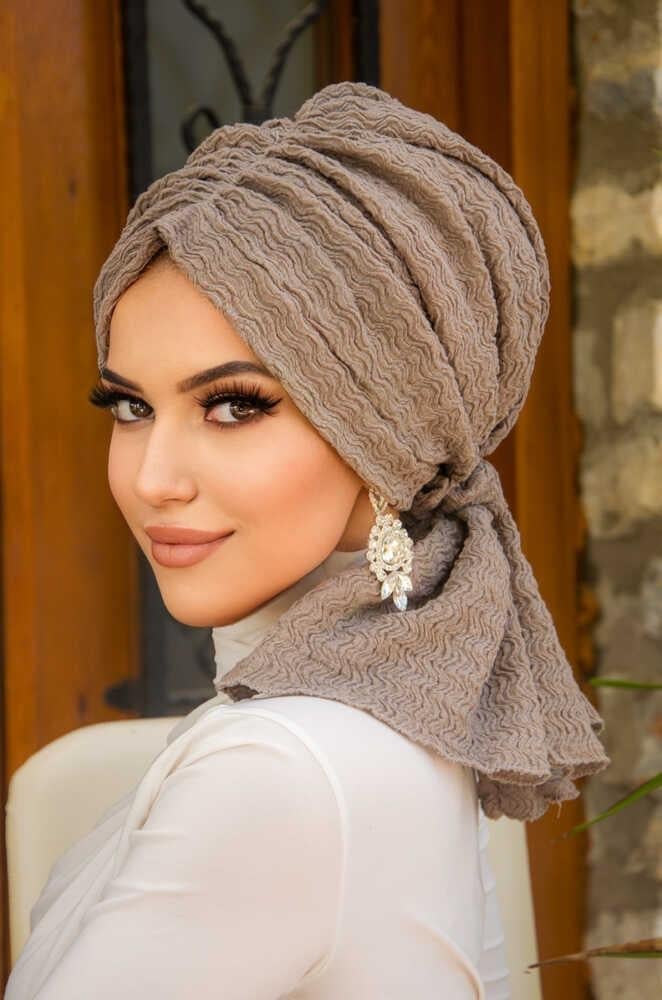 Taş Rengi Tokalı Bone