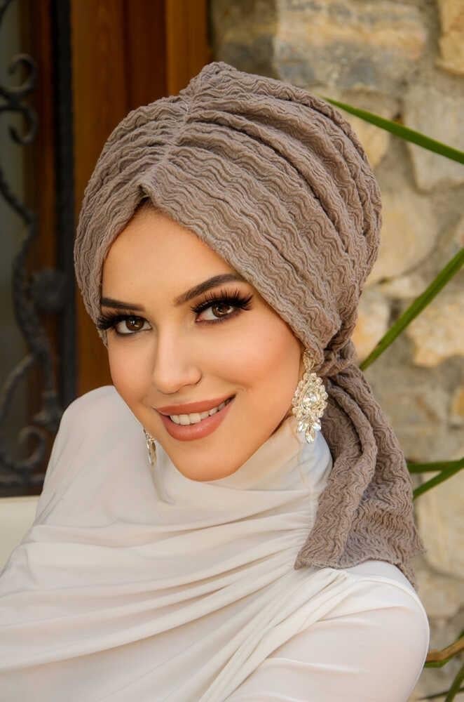 Taş Rengi Tokalı Bone