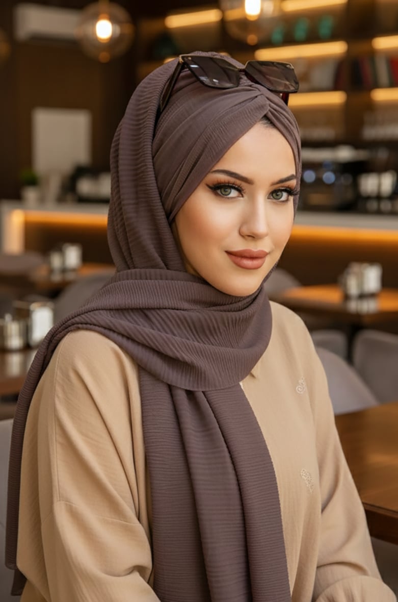 Vizon Kelebek Bone Şal