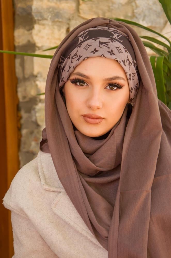 Vizon Marka Desen Bandana Bone Şal