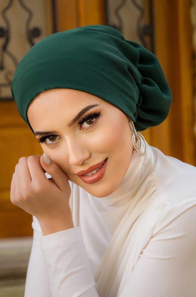 Zümrüt Çağla Hazır Türban Bone