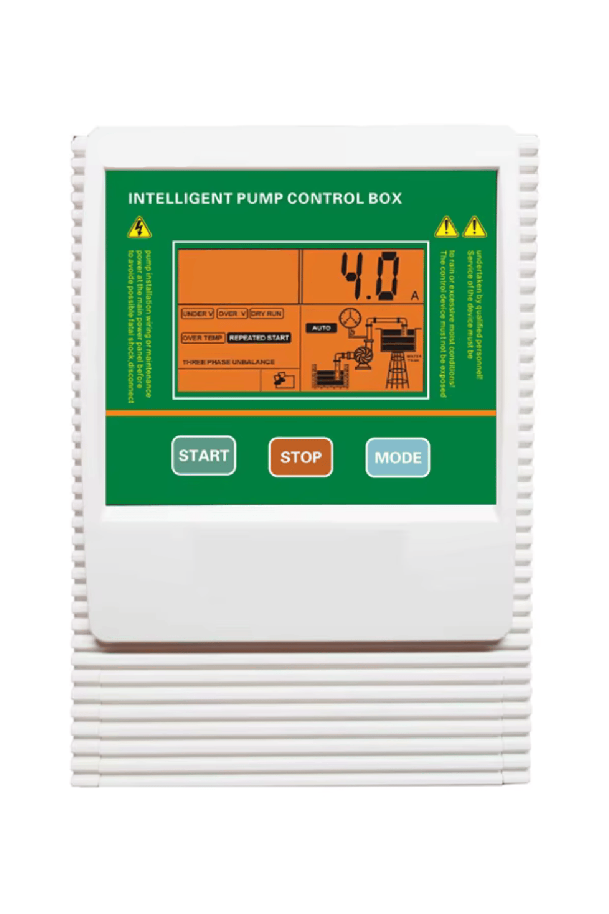 7.5-10 Hp 380v Trifaze Dalgıç ve Hidrofor Su Pompa Koruma Kontrol Panosu -Dijital Ekran,Türkçe Menü