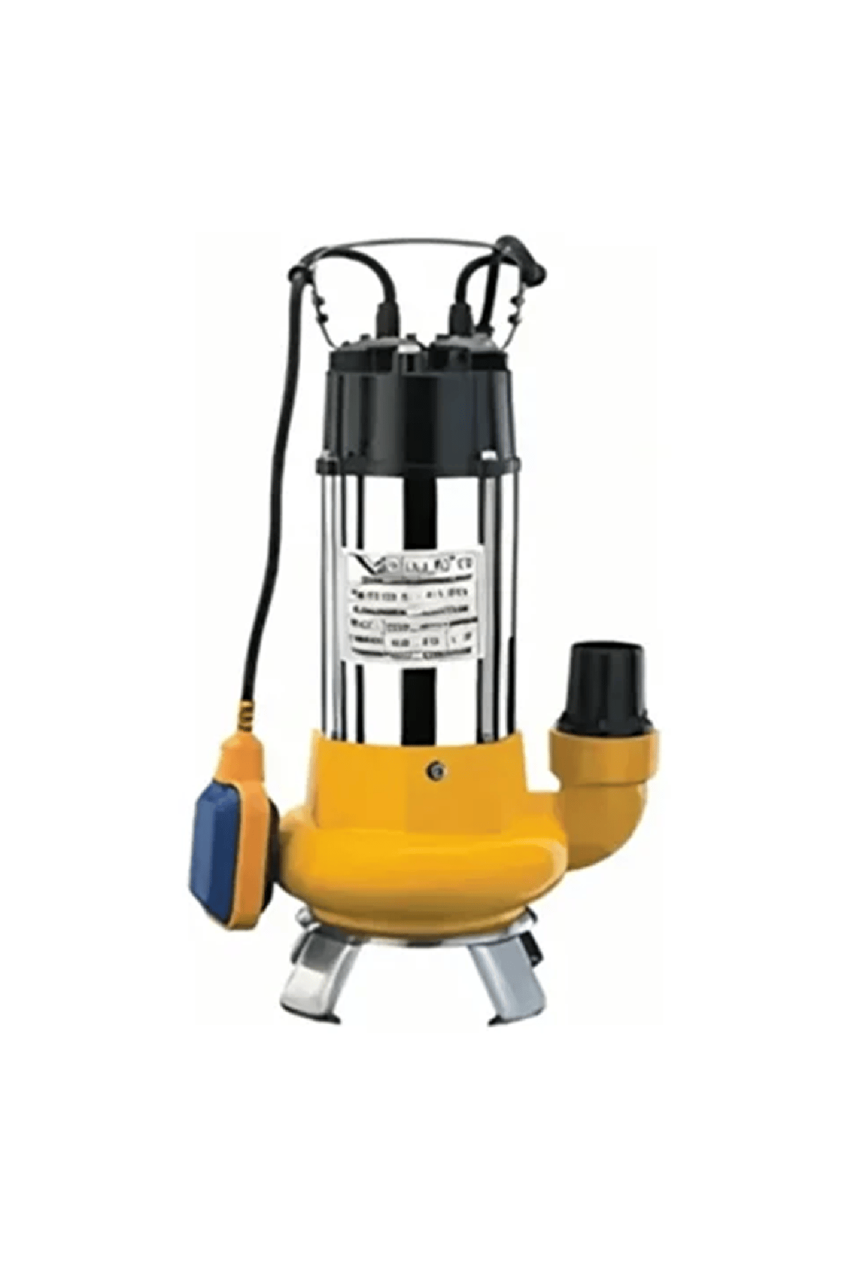 VX80M 0.8 HP Flatörlü Pis Su Foseptik Parçalayıcılı Dalgıç Pompa ( Açık Fanlı )