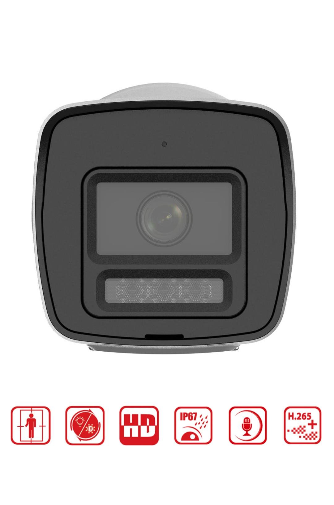 DS-2CD1043G2-LIUF/M - 4MP Smart Hybrid Light Bullet Network Kamera 