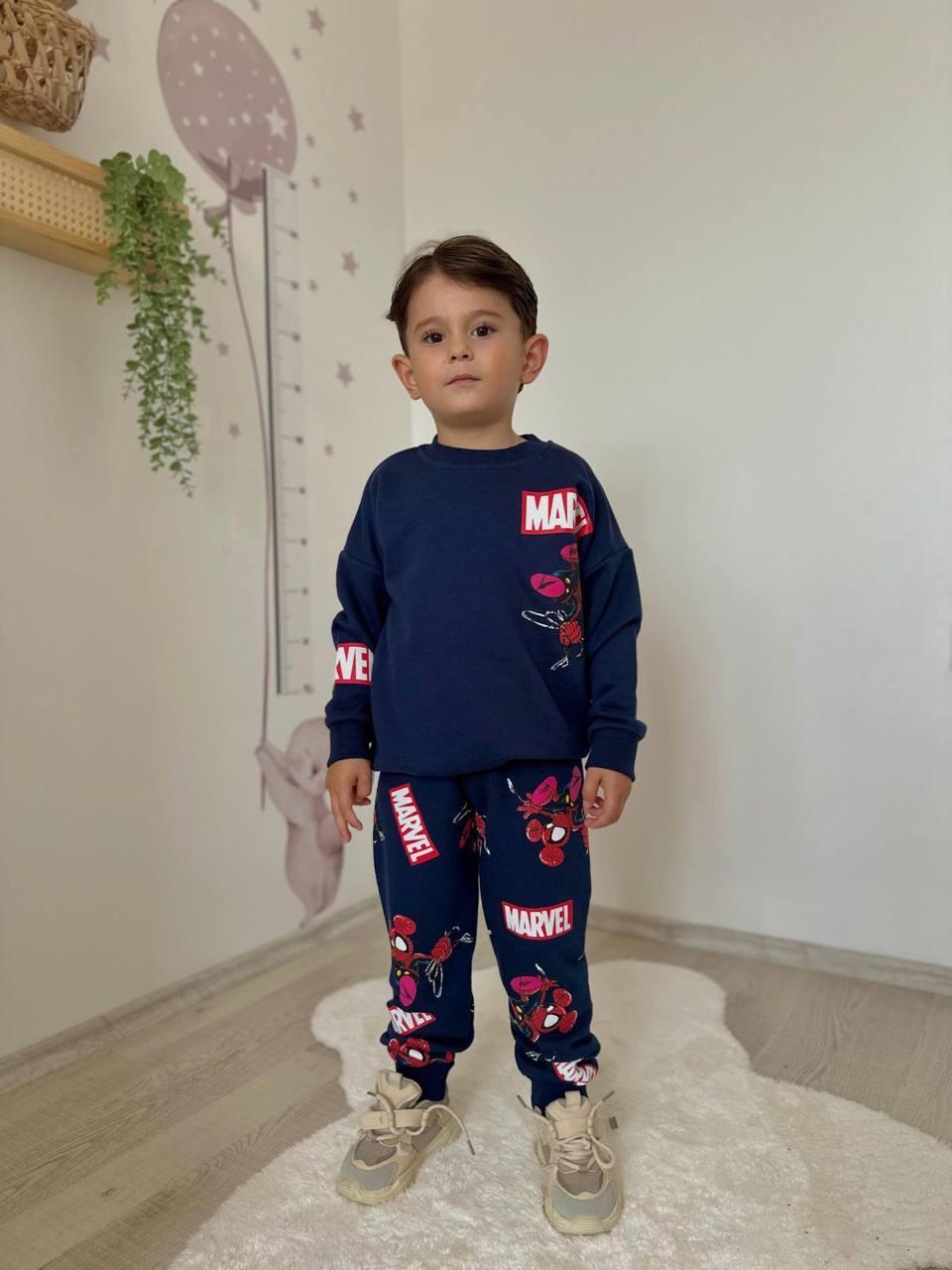 MARVEL KARAKTER BASKILI ERKEK ÇOCUK EŞOFMAN TAKIMI