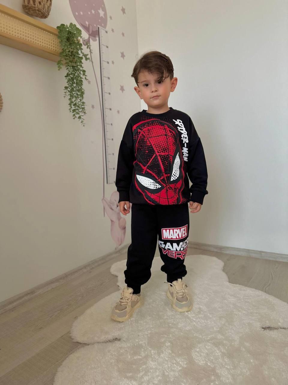 MARVEL SPIDER-MAN BASKILI ERKEK ÇOCUK EŞOFMAN TAKIMI