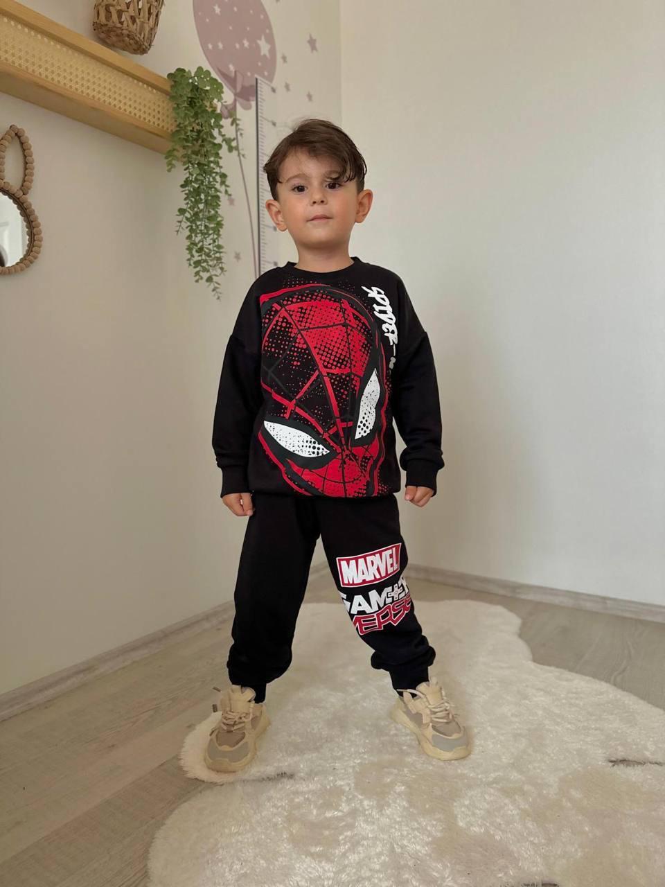 MARVEL SPIDER-MAN BASKILI ERKEK ÇOCUK EŞOFMAN TAKIMI