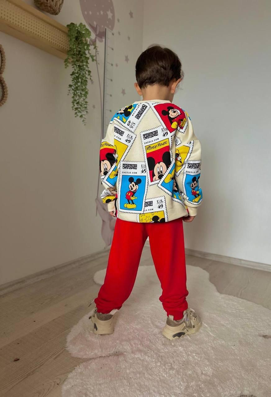 MICKEY MOUSE BASKILI ERKEK ÇOCUK EŞOFMAN TAKIMI