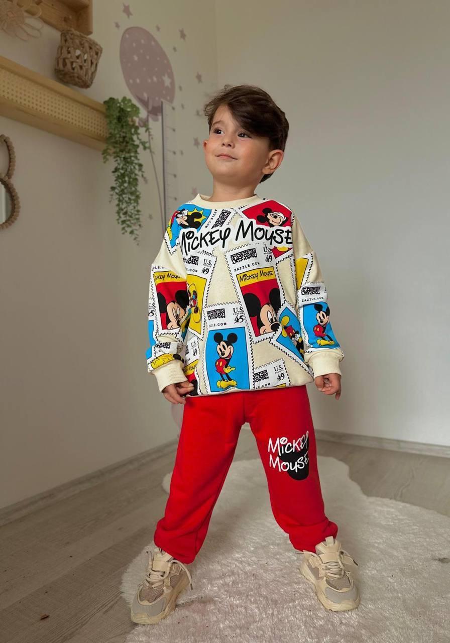 MICKEY MOUSE BASKILI ERKEK ÇOCUK EŞOFMAN TAKIMI