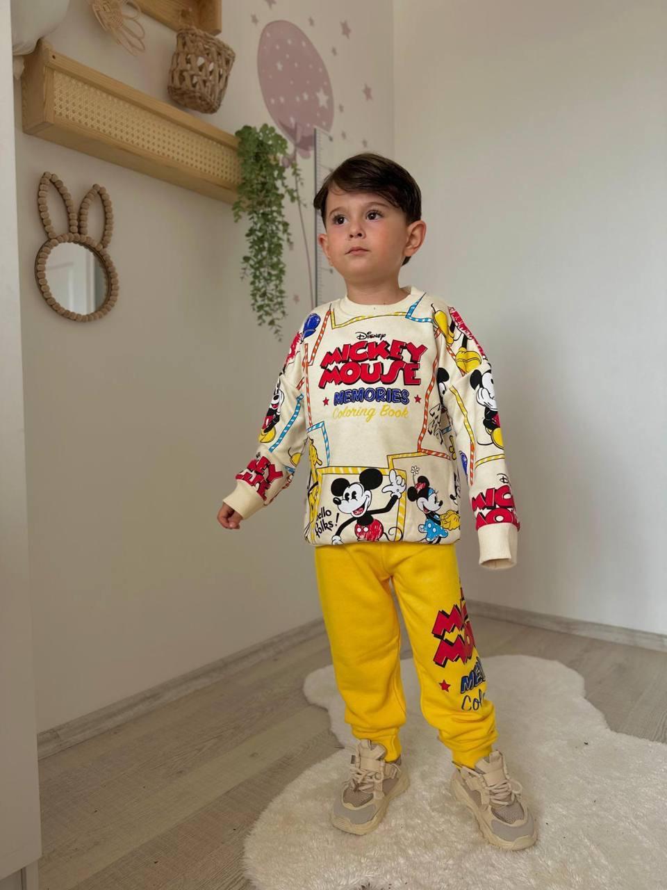 MICKEY MOUSE BASKILI ERKEK ÇOCUK EŞOFMAN TAKIMI