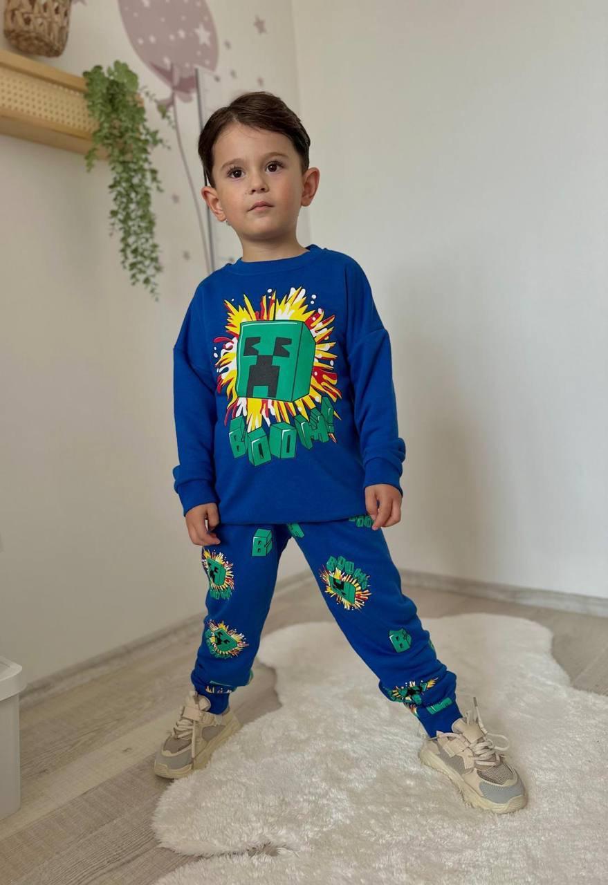 MINECRAFT CREEPER BASKILI ERKEK ÇOCUK EŞOFMAN TAKIMI