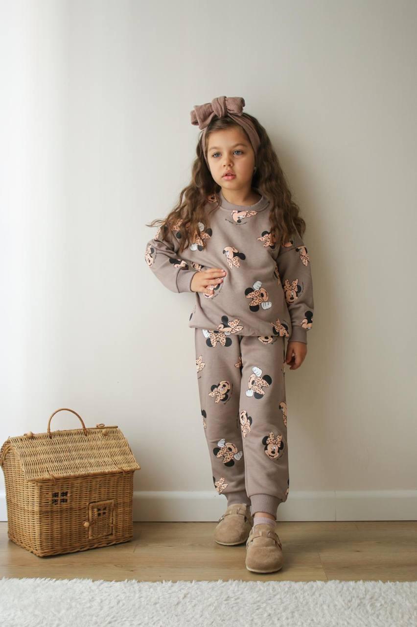 MINNIE MOUSE BASKILI KIZ ÇOCUK EŞOFMAN TAKIMI 
