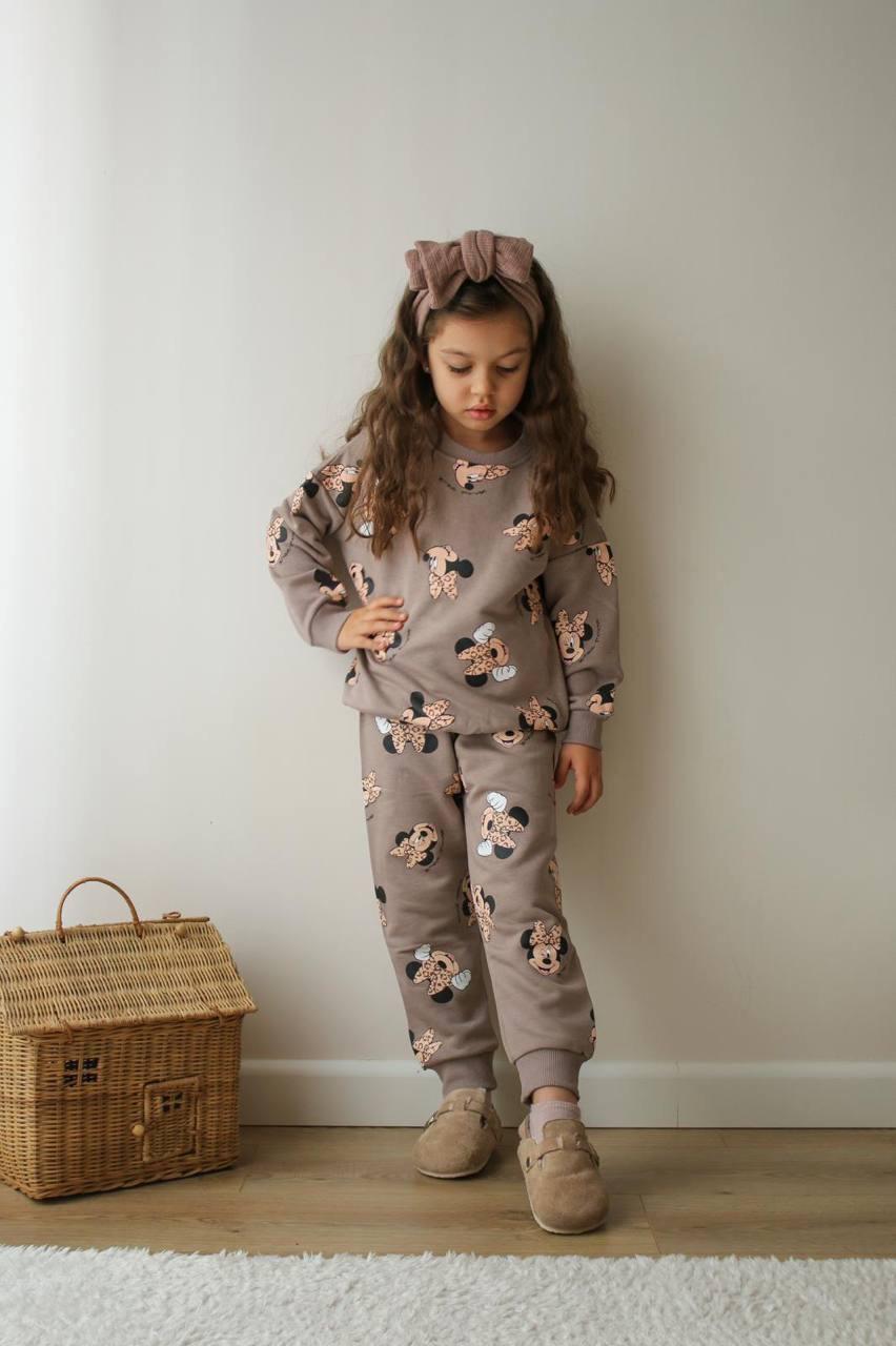 MINNIE MOUSE BASKILI KIZ ÇOCUK EŞOFMAN TAKIMI 