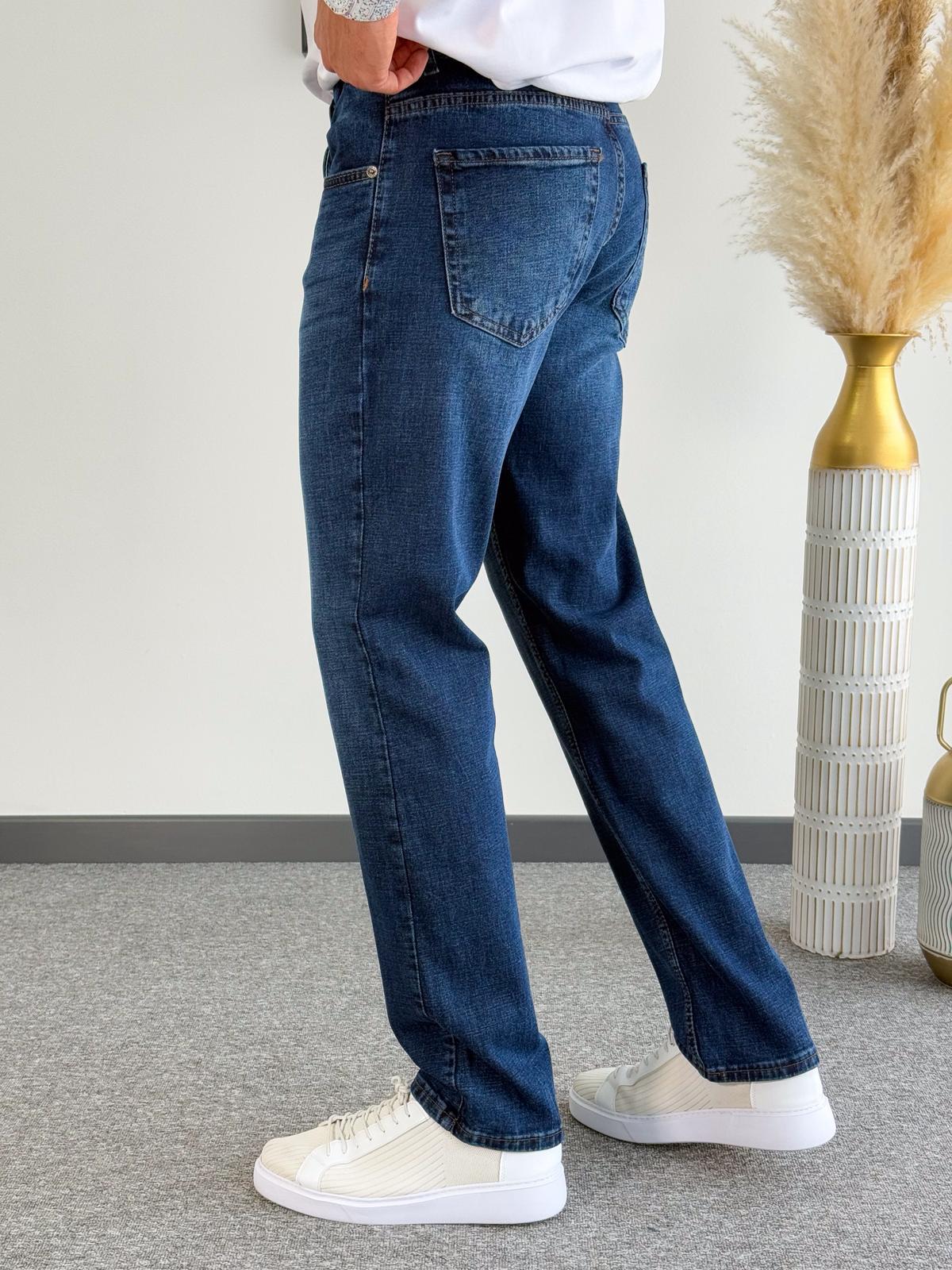 Gece Yarısı Mavisi Regular Kalıp Kot Pantolon Jeans 