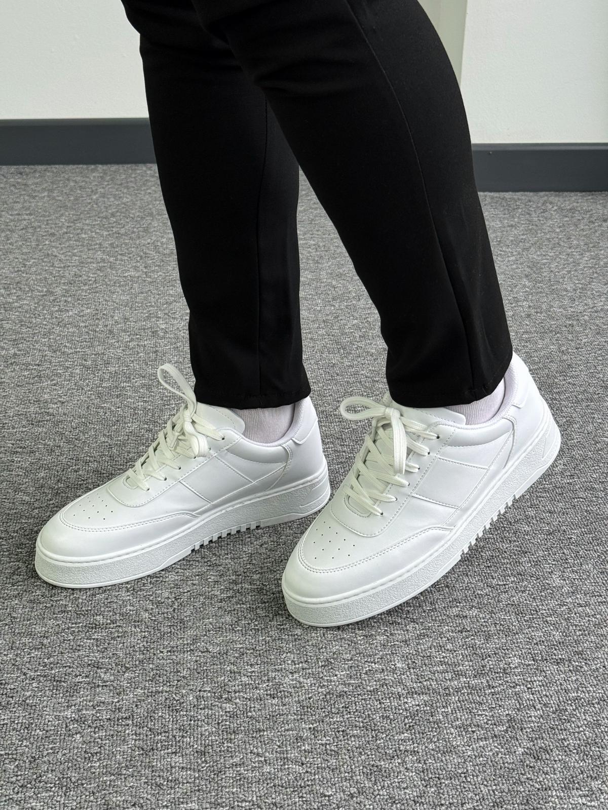 Giesto Klasik Yüksek Tabanlı Beyaz Sneaker