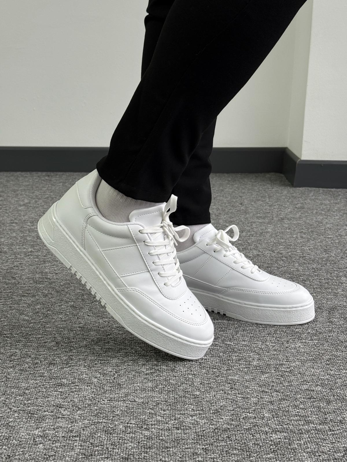 Giesto Klasik Yüksek Tabanlı Beyaz Sneaker