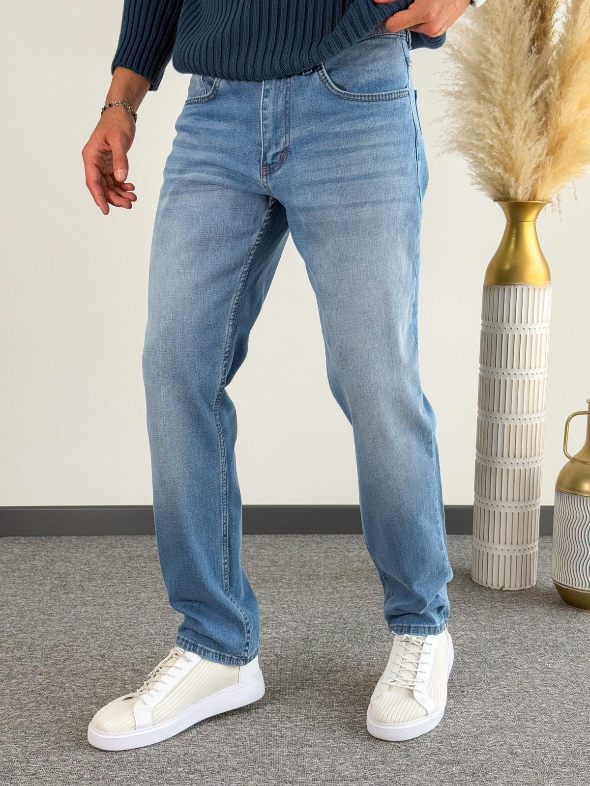 Gökyüzü Mavisi Regular Kalıp Kot Pantolon Jeans 
