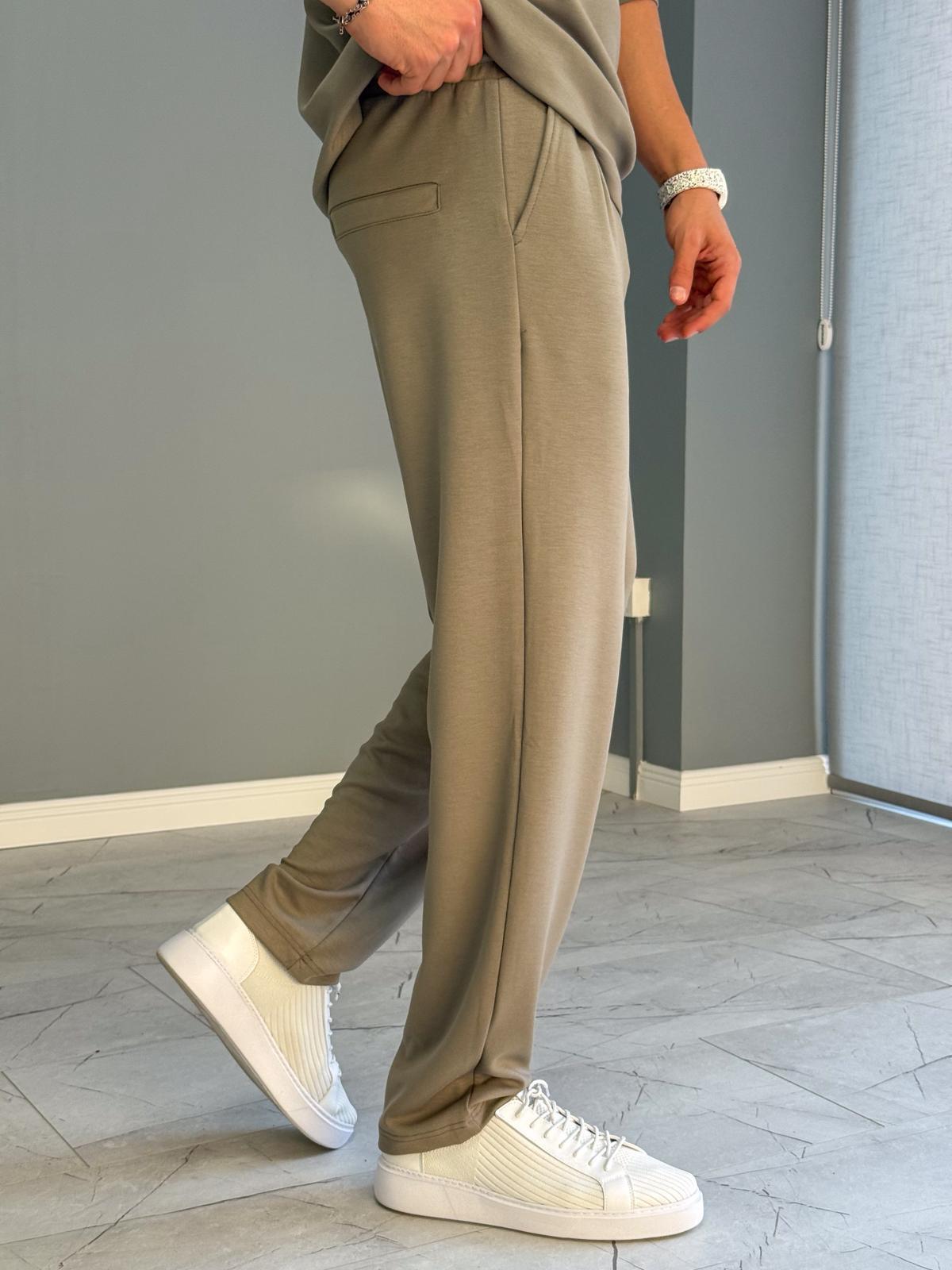 Haki Yeşil Osyho Soft Flow Pantolon