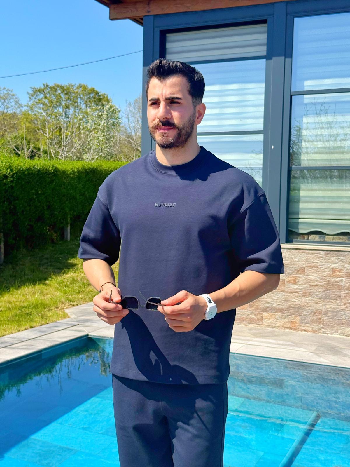 Lacivert Premium Oversize Rahat Eşofman Takım