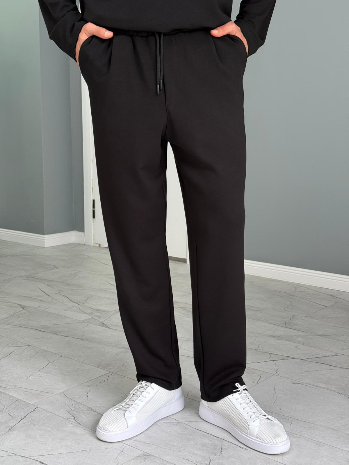 Osyh Kumaş Urban Polo Yaka Takım Siyah