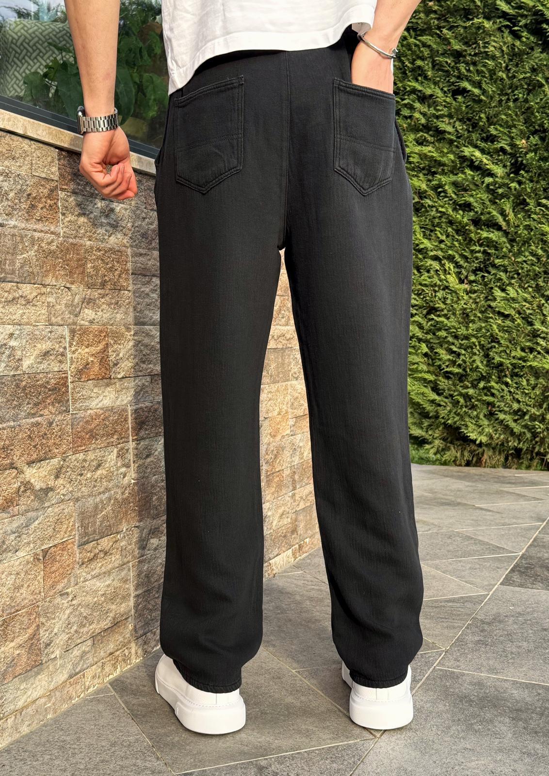 Siyah Prime Gabardin Pantolon