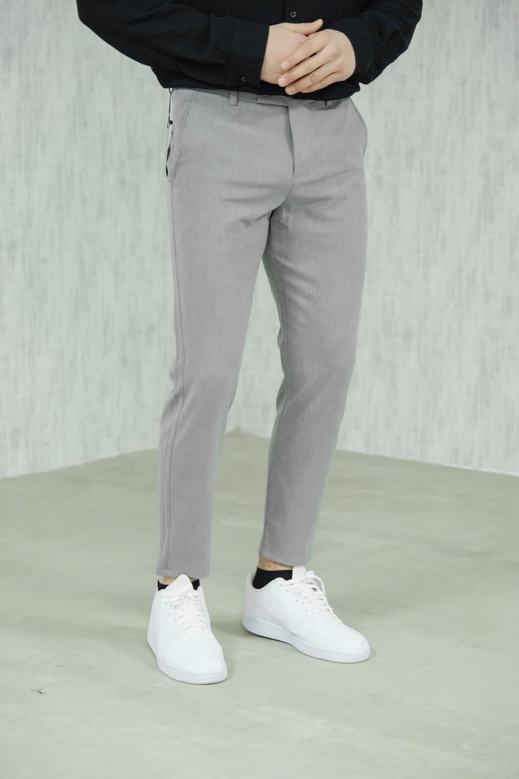 Slimfit Kumaş Pantolon Gri