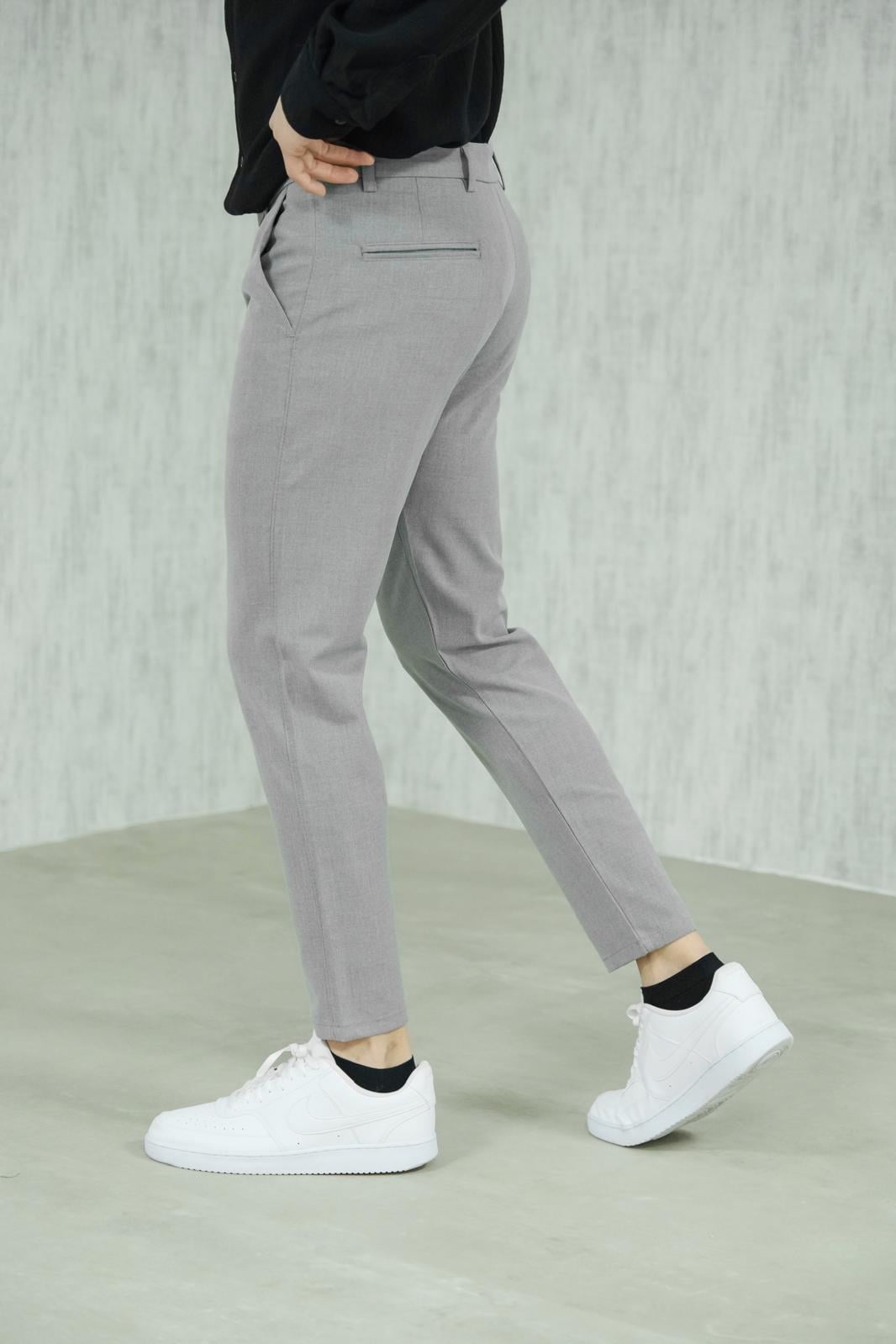 Slimfit Kumaş Pantolon Gri