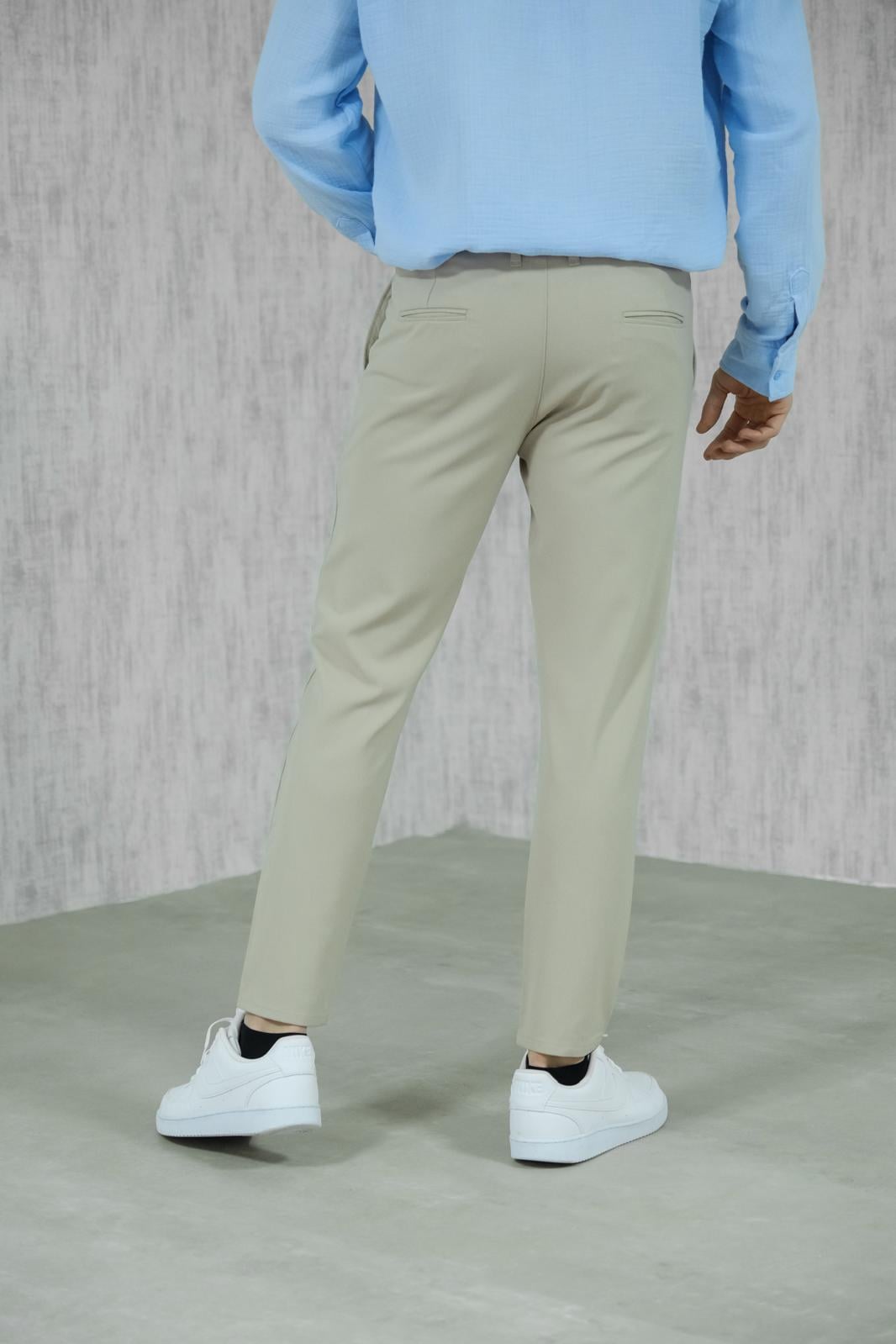 Slimfit Kumaş Pantolon Krem