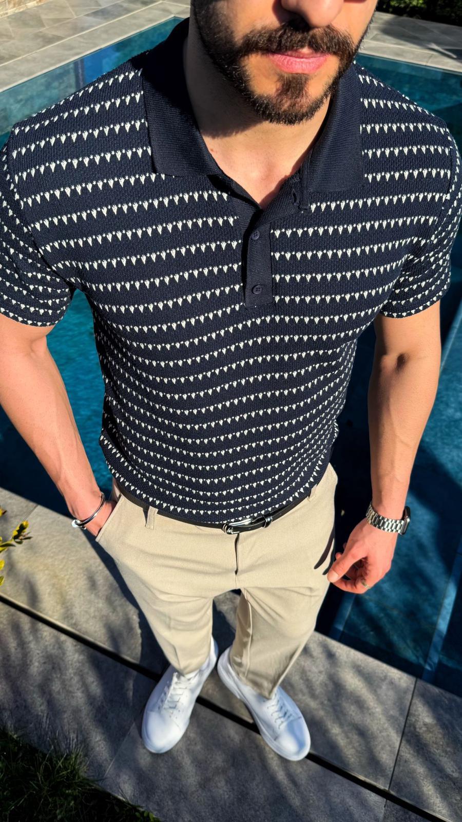 Yazlık Ofis Kombini (T-Shirt-T12/Pantolon-K100)