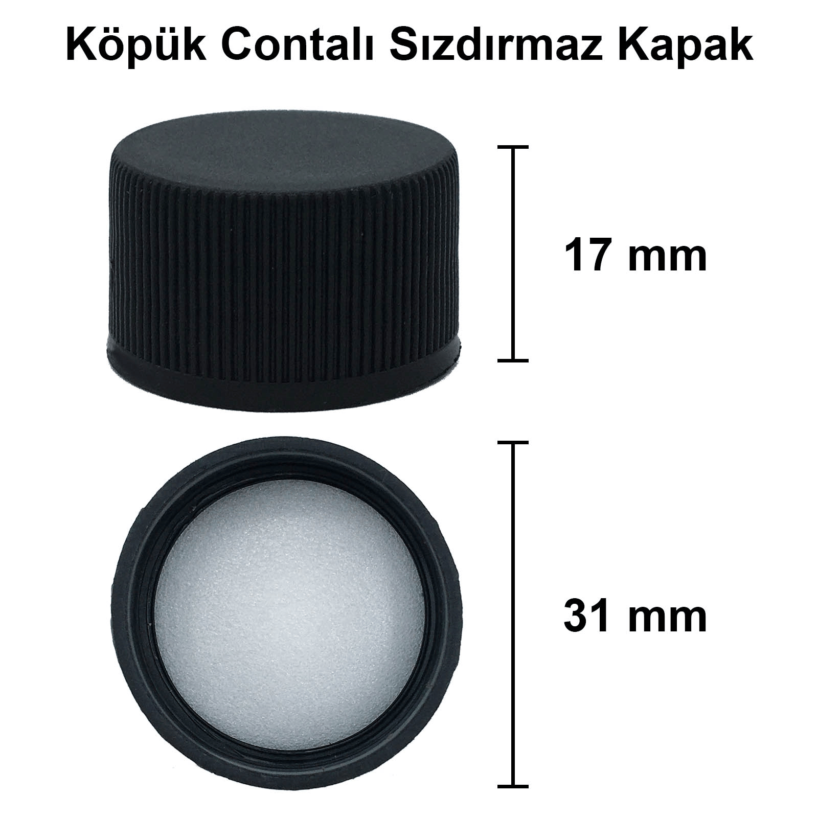 1000cc Şeffaf Dorika Cam Şişe Kapaklı