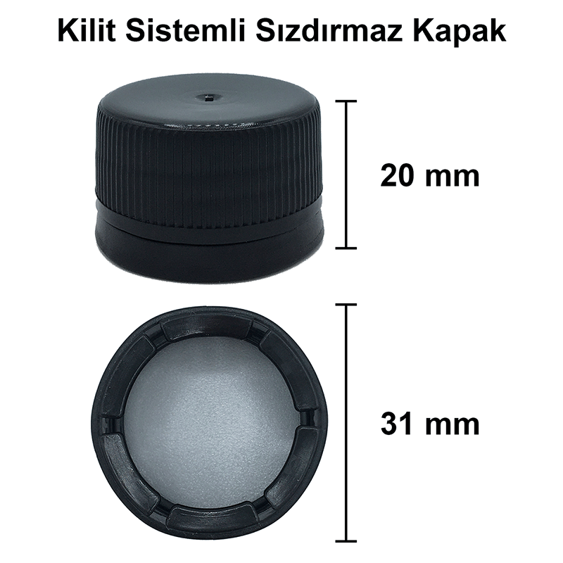 1000cc Yeşil Maraska Köşeli Cam Şişe Kapaklı