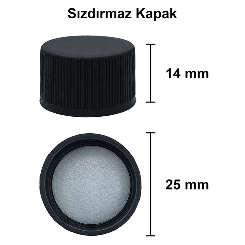 100cc Şeffaf Maraska Köşeli Cam Şişe Kapaklı