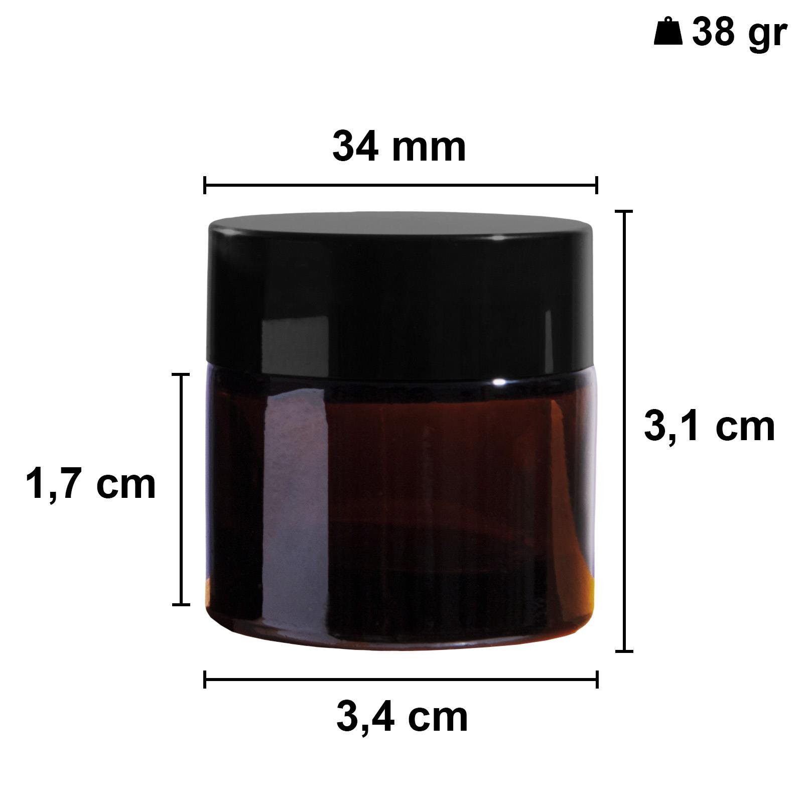 10cc Amber Lip Balm Cam Krem Kavanoz