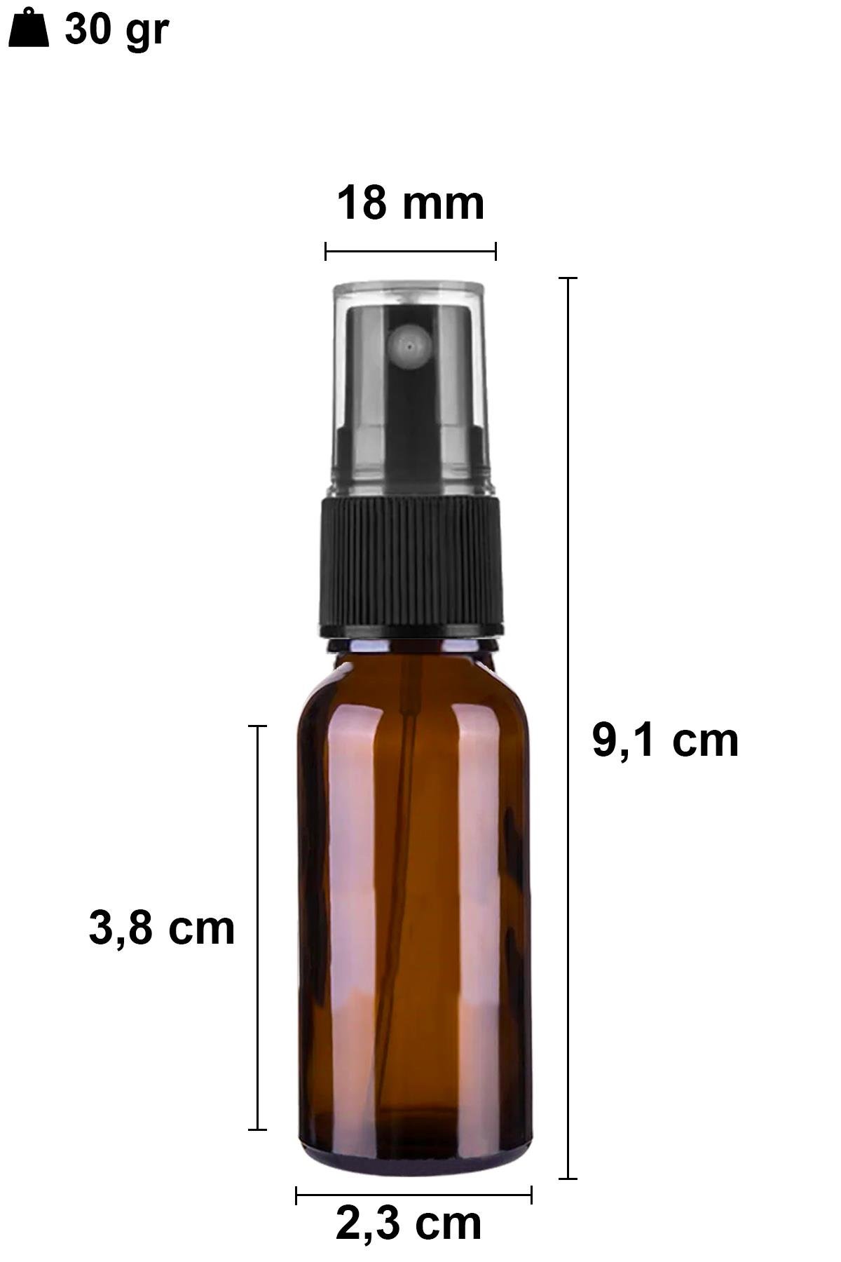 10cc Spreyli Amber Cam Şişe