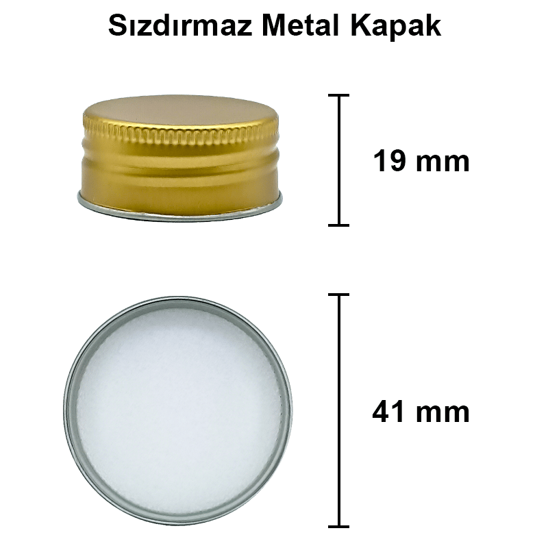 140cc Şeffaf Tablet Ecza Cam Şişe Kapaklı