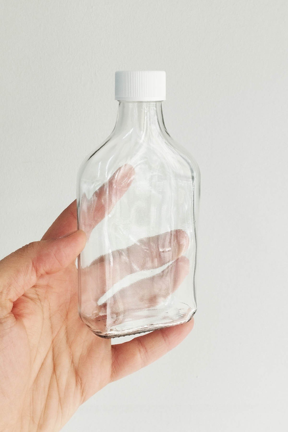 200cc Şeffaf Yassı Cam Şişe Sızdırmaz Kapaklı  (Cold Brew)